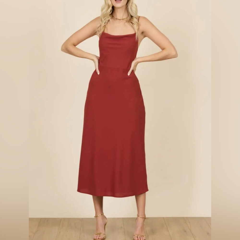 Terracotta Bowen Dress Size Small - park and fifth.